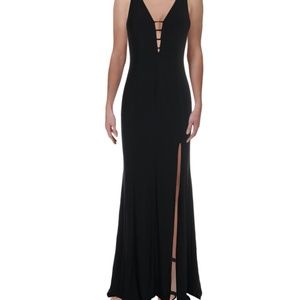 Bloomingdales Aqua Black Dress